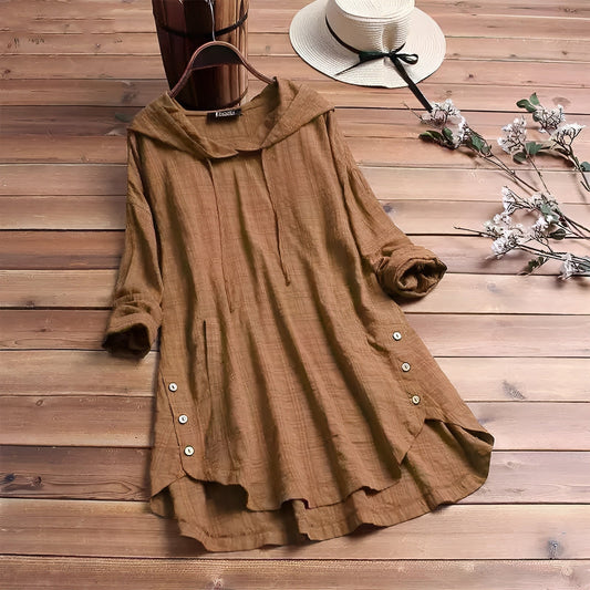 Camisa Hombre de Lino y Algodón Transpirable Corte Relajado - Mavetta