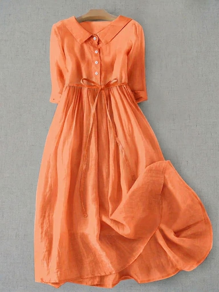 Vestido Ligero Mujer Estilo Clásico