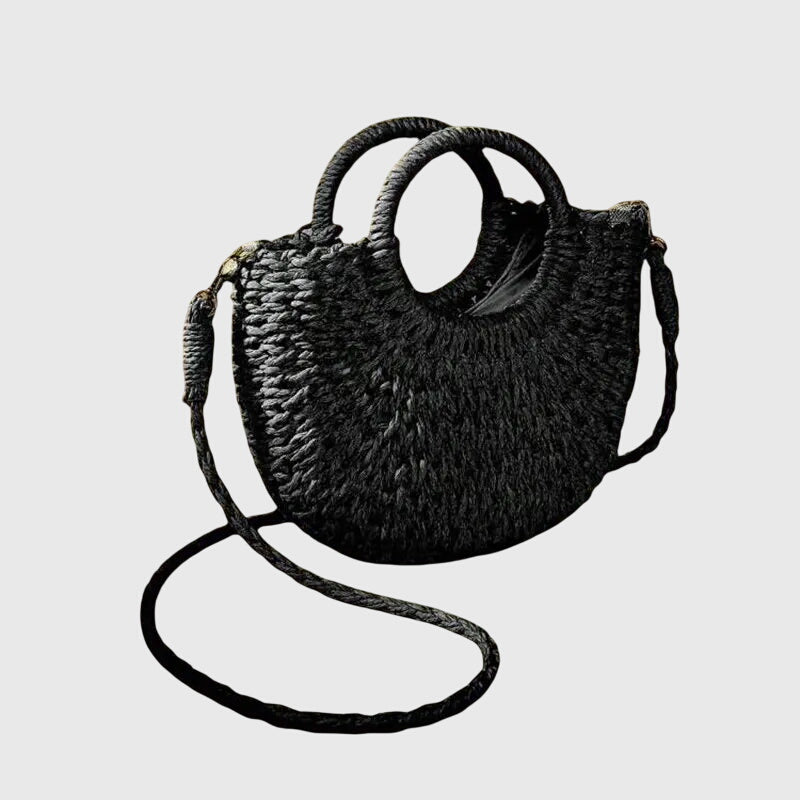 Bolso de mano mujer de material orgánico estilo natural