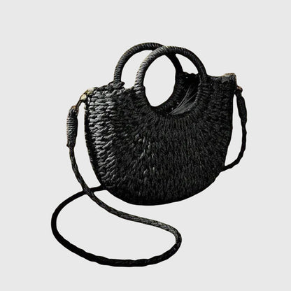 Bolso de mano mujer de material orgánico estilo natural