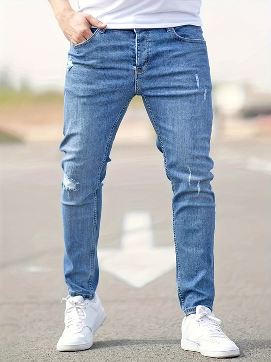 Pantalones Jeans Hombre Slim Fit Ajuste Moderno Casual - Mavetta