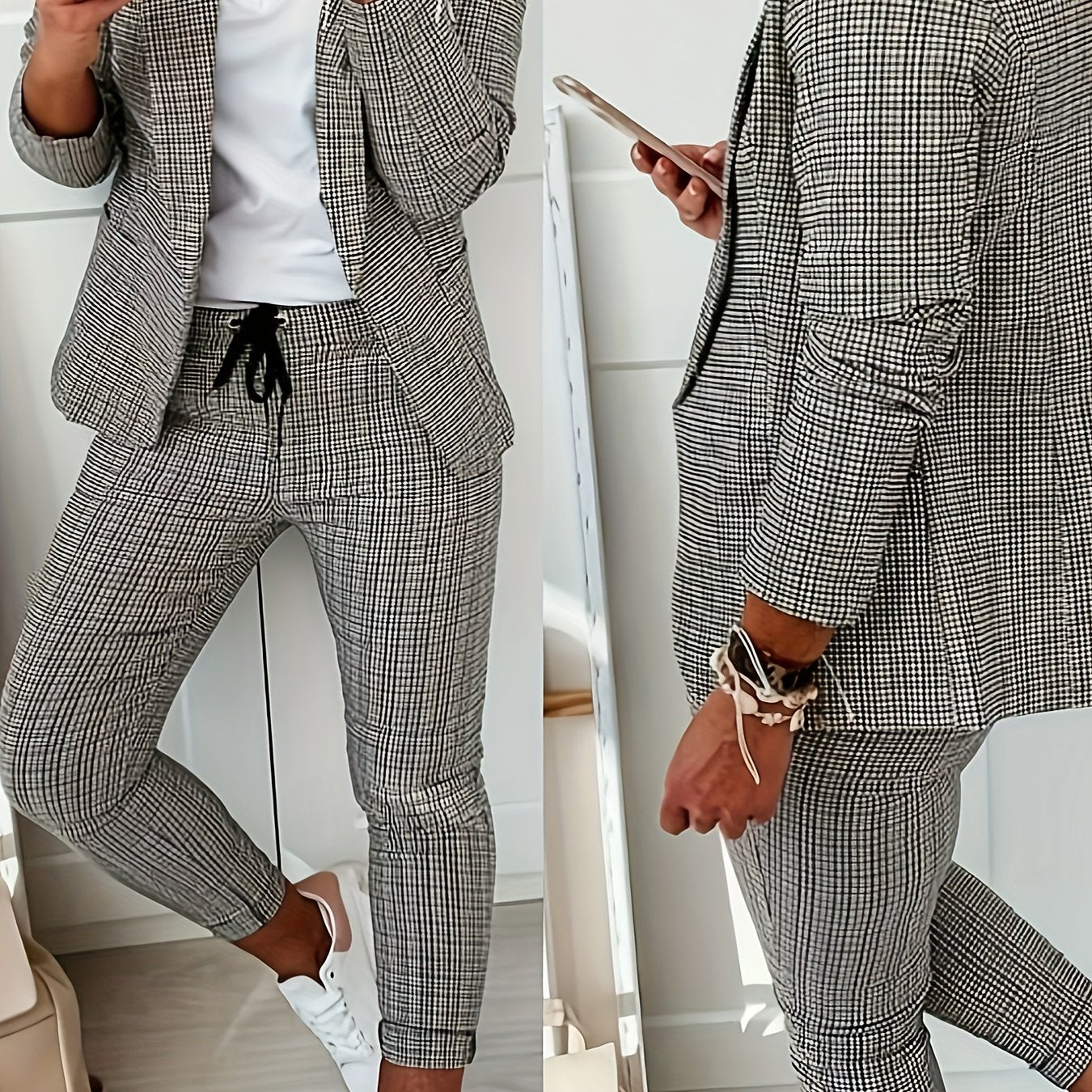 Conjunto Mujer de Blazer y Pantalón Ajustado