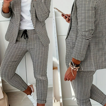 Conjunto Mujer de Blazer y Pantalón Ajustado