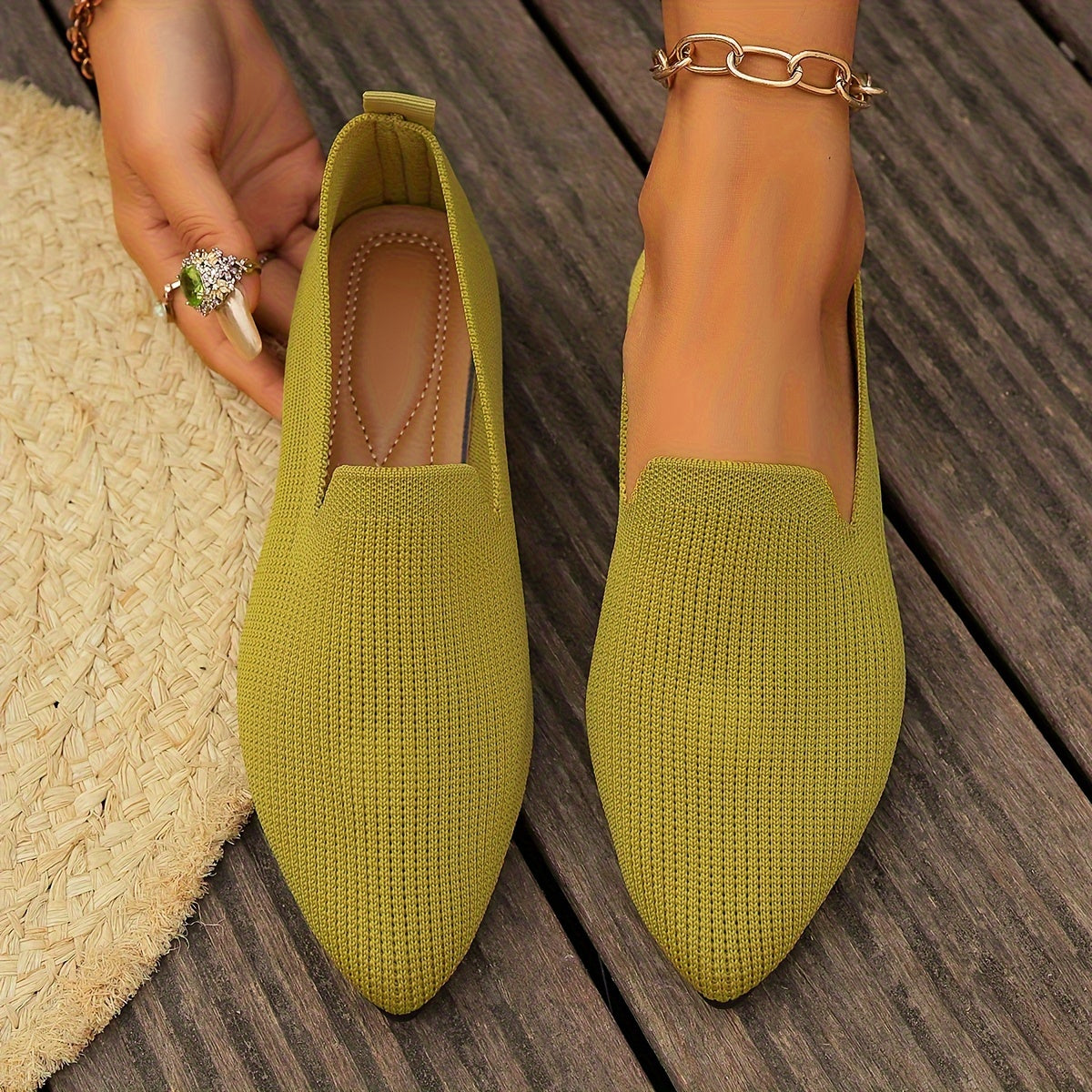 Zapatos planos mujer de material sintético cómodo