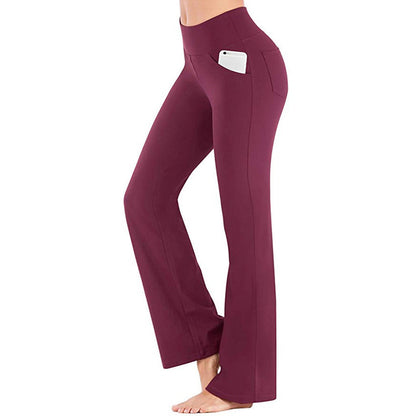 Pantalón Mujer Cintura Alta Elástico Corte Amplio