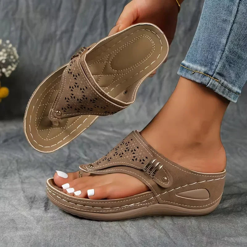 Sandalias Mujer Casual Comodas Ajuste Confort