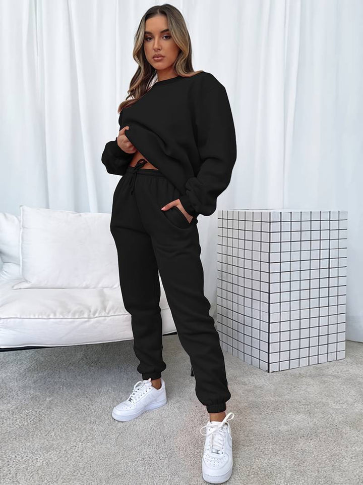 Conjunto Chándal Mujer Algodón Estilo Relajado Dos Piezas