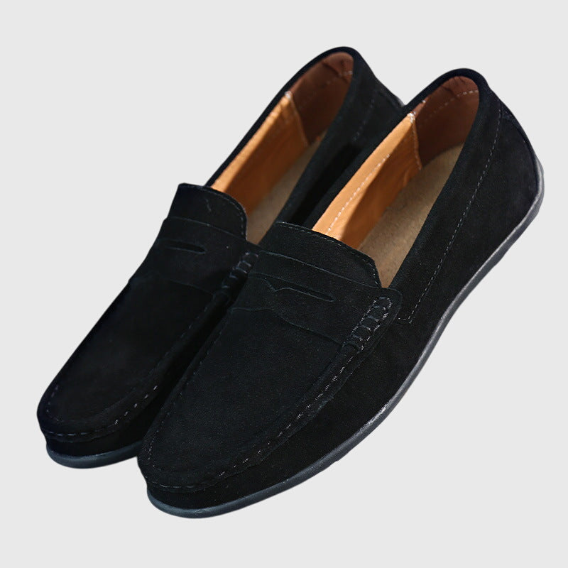 Mocasines Ortopédicos Hombre Acabado Ante Diseño Clásico