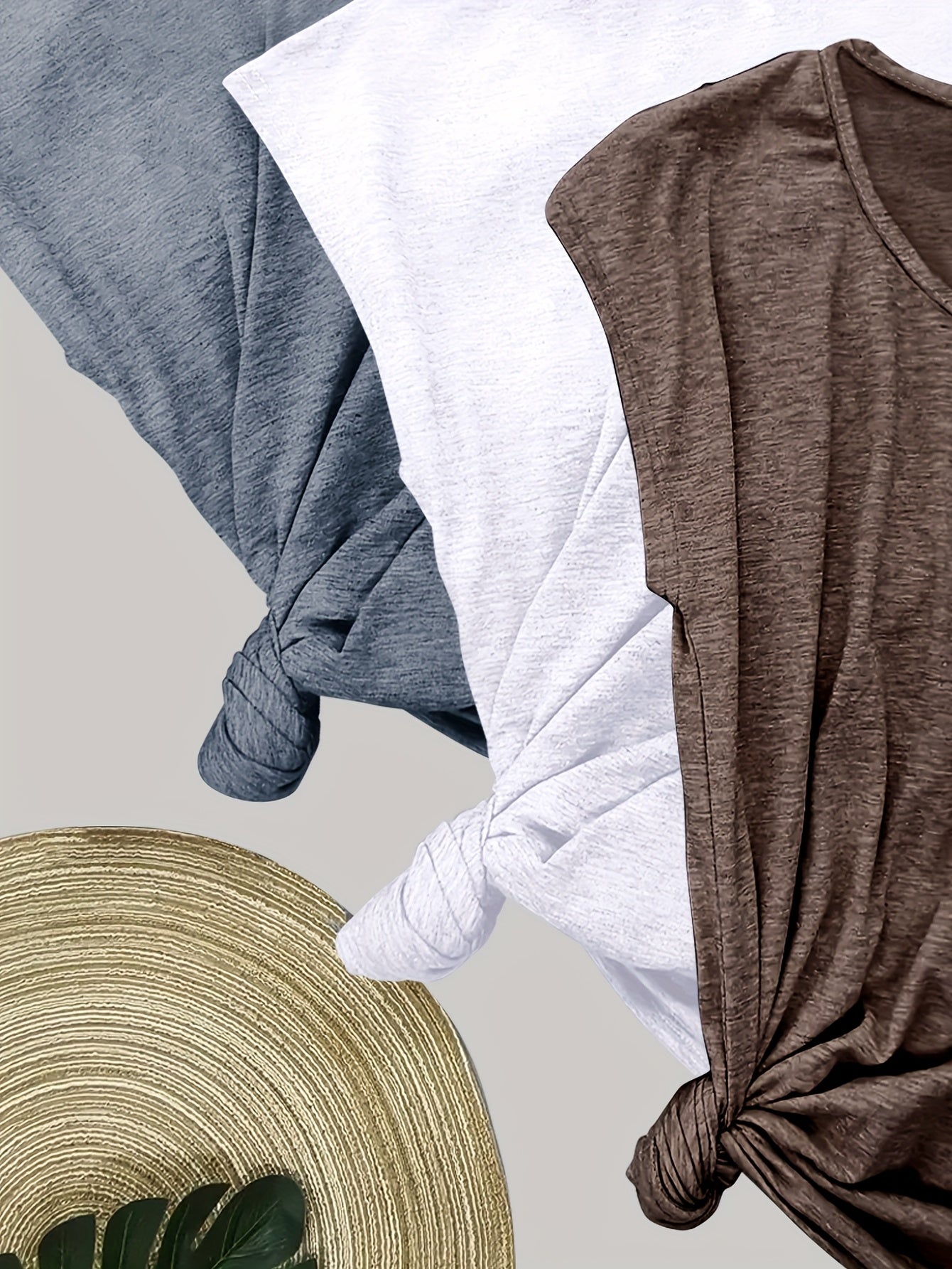 Blusa mujer fluida de tejido ligero escote en V