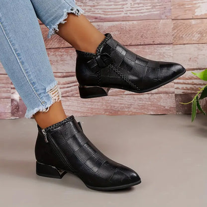 Botines Mujer Tacón Bajo Comodos