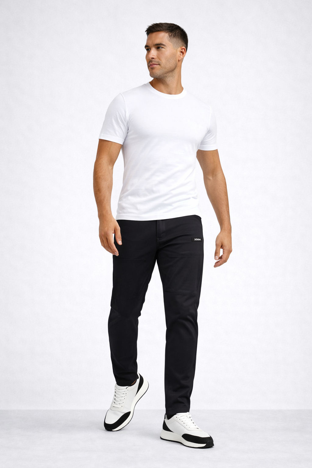 Pantalón Largo Hombre Algodón Elástico Ajuste Cómodo