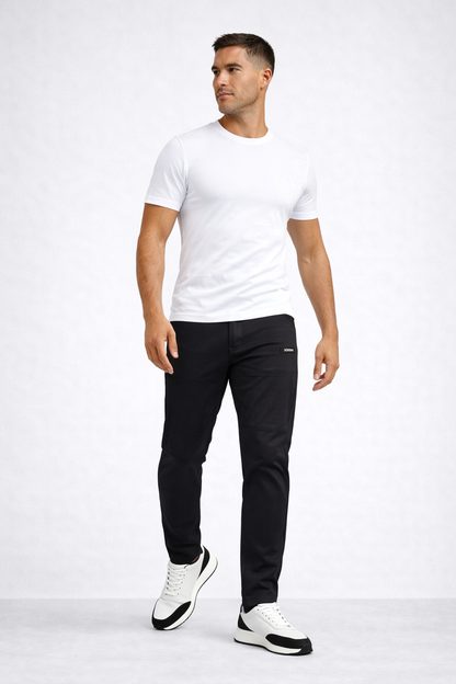 Pantalón Largo Hombre Algodón Elástico Ajuste Cómodo