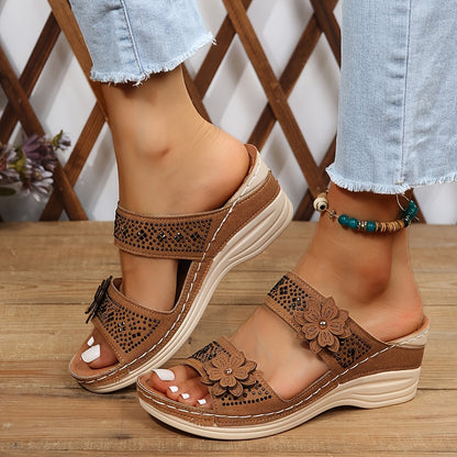 Sandalias Mujer con Cuña Comodas y Elegantes Ajuste Seguro