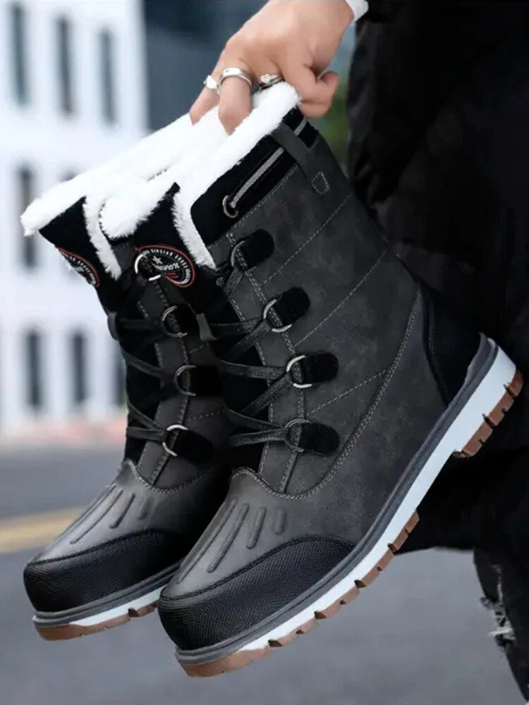 Botas invierno hombre con forro cálido suela antideslizante