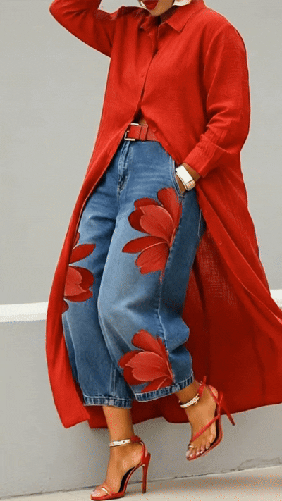 Vestido Camisa Midi Mujer Algodón Lino Corte Fluido