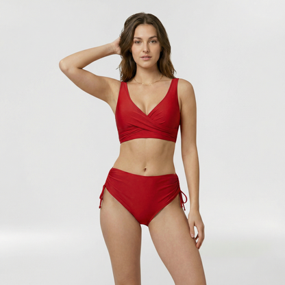 Bikini Mujer dos Piezas Tirantes Anchos Braguita Lazos Ajustable
