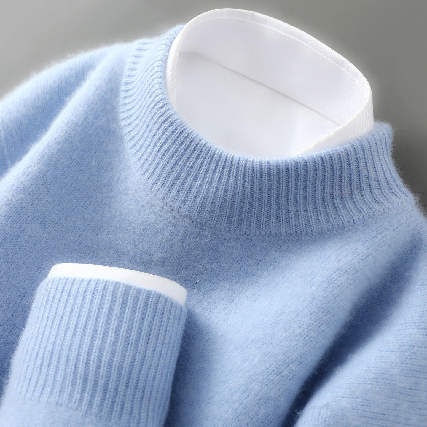 Jersey Hombre de Lana Elegante Ajuste Clásico