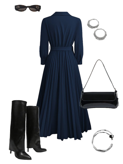 Vestido Mujer Casual Elegante Ajuste Diario