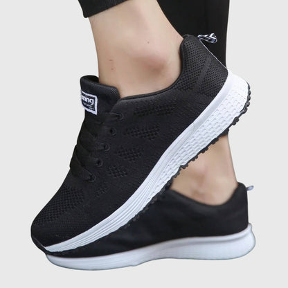 Zapatillas running mujer ligeras con cordones primavera