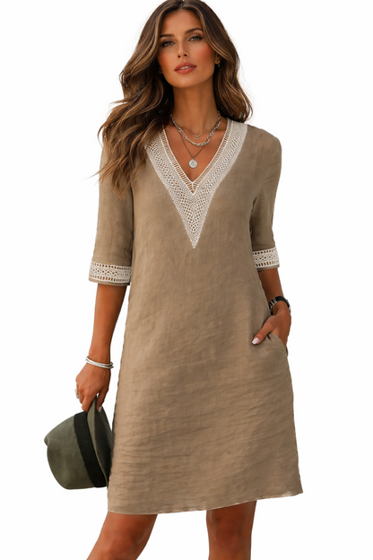 Vestido Casual Mujer de Algodón y Lino - Mavetta