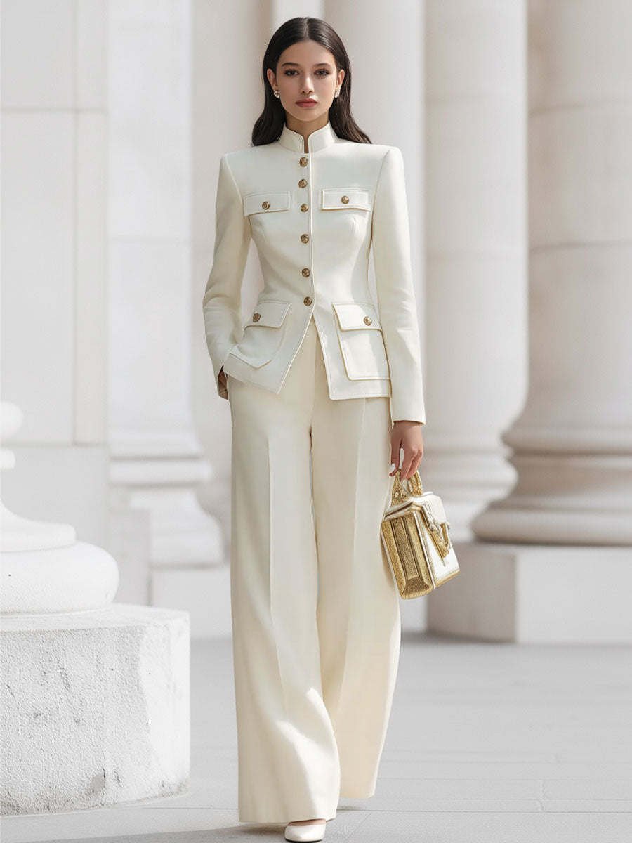 Conjunto Mujer Elegante Detalles Decorativos