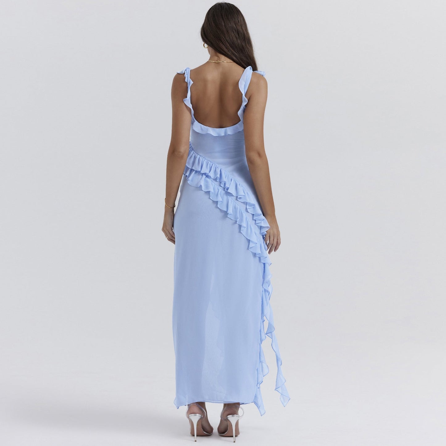 Vestido Mujer Invitada Boda Verano Asimétrico Tirantes