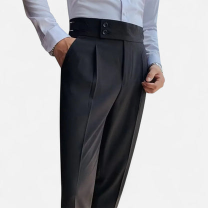 Pantalones Hombre Elegantes Estilo Inglés Ajuste Fino - Mavetta