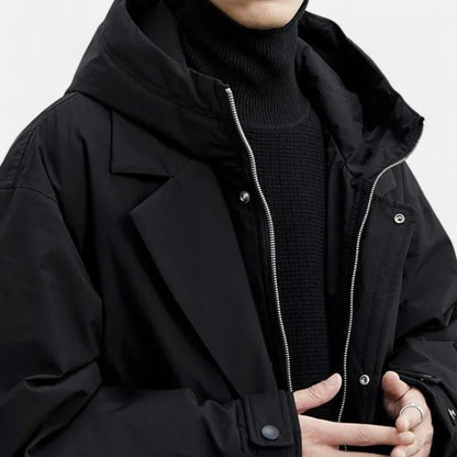 Chaqueta Hombre Larga Impermeable Invierno