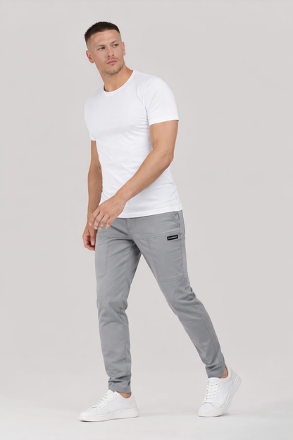 Pantalón Largo Hombre Algodón Elástico Ajuste Cómodo