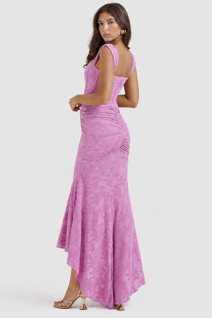 Vestido largo Mujer de encaje sin mangas