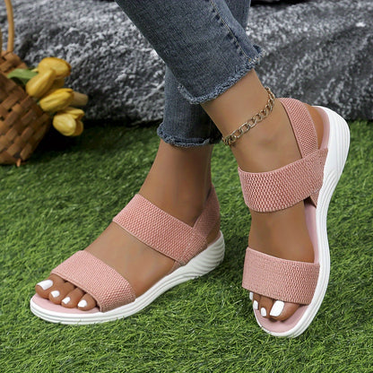 Sandalias Mujer Tirantes Elásticos Verano Ligeras