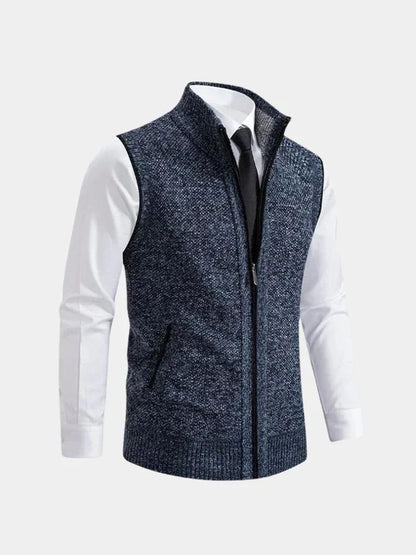 Chaleco Hombre con Cremallera Completa Ajuste Elegante