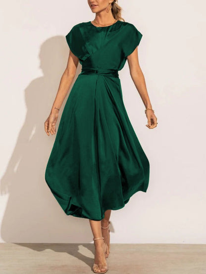 Vestido midi mujer de noche diseño elegante