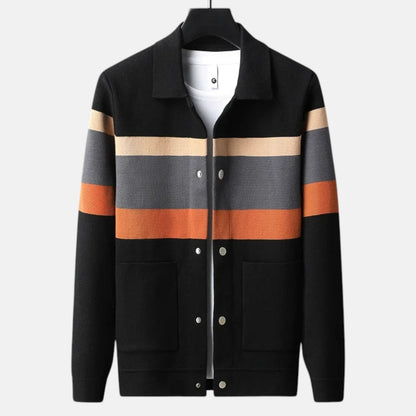 Cárdigan Hombre de Lana con Botones y Bolsillos Estilo Casual