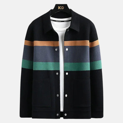 Cárdigan Hombre de Lana con Botones y Bolsillos Estilo Casual