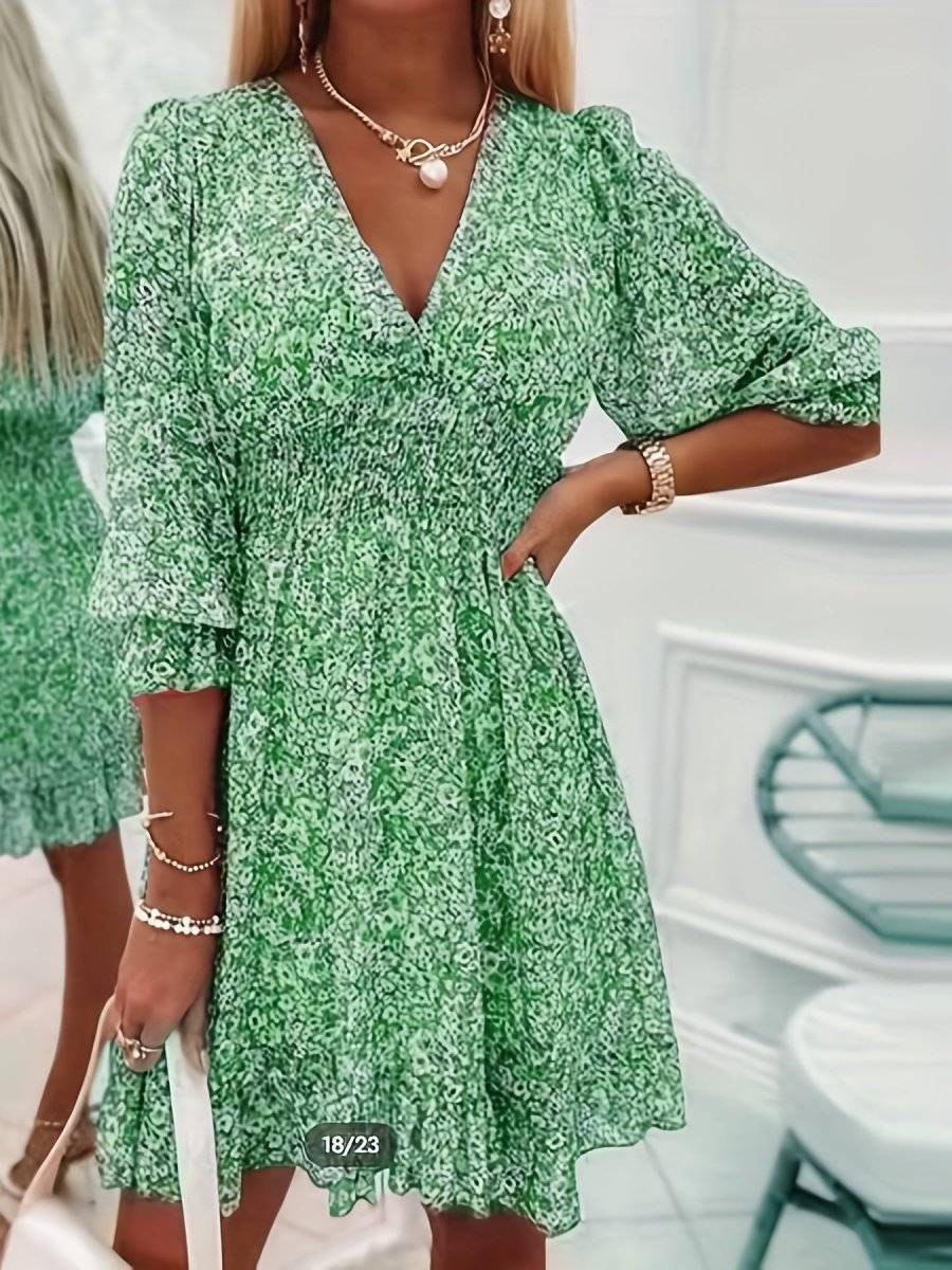Vestido Mujer Verano Estampado Floral Corte Fluido - Mavetta