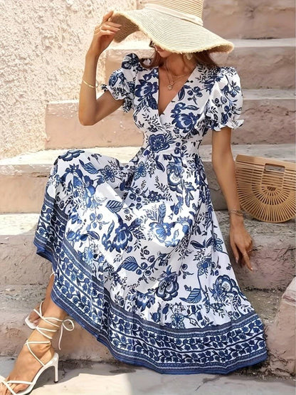 Vestido mujer verano diseño romantico corte midi