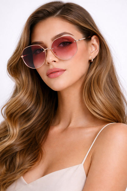 Gafas de sol mujer sin montura lente degradada oversize - Mavetta