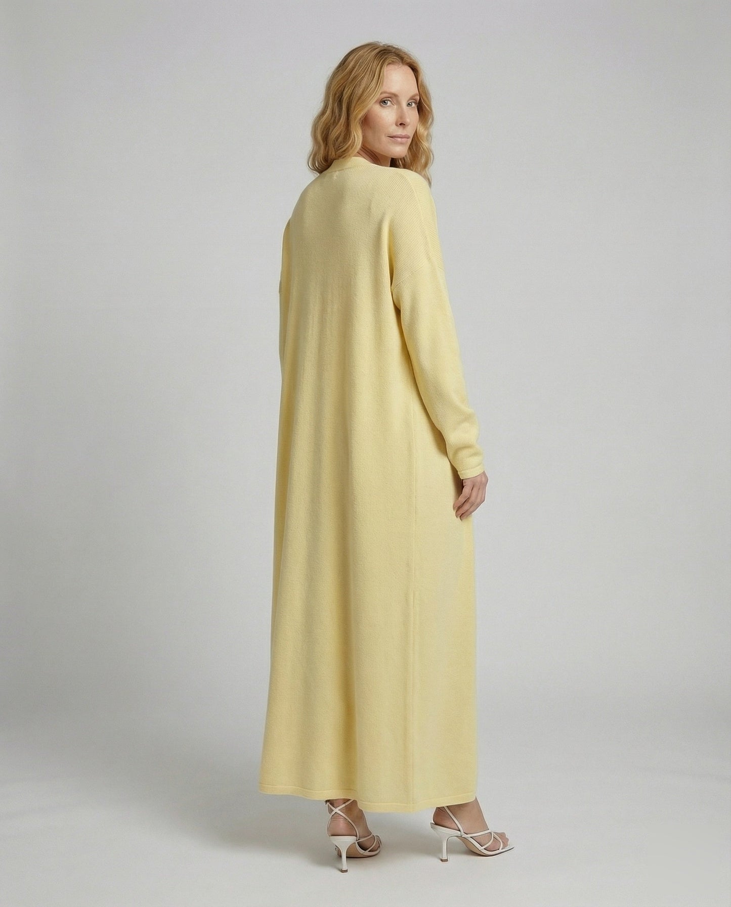 Conjunto Mujer de Punto Vestido y Cárdigan Largo