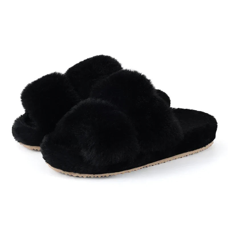 Pantuflas Mujer de Peluche Suela Antideslizante Casa