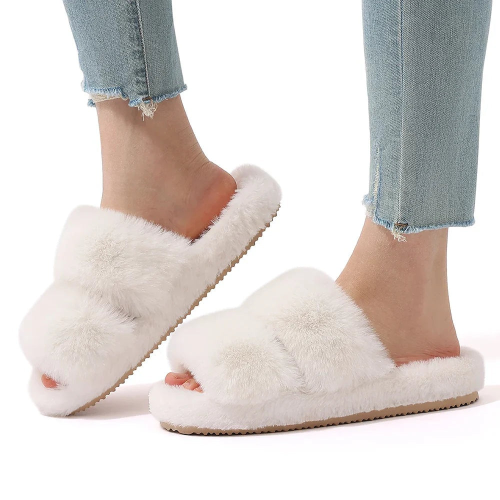 Pantuflas Mujer de Peluche Suela Antideslizante Casa