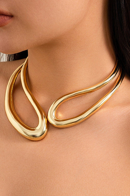 Collar Mujer Diseño Escultórico Asimétrico