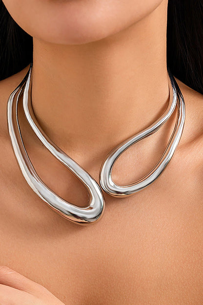 Collar Mujer Diseño Escultórico Asimétrico
