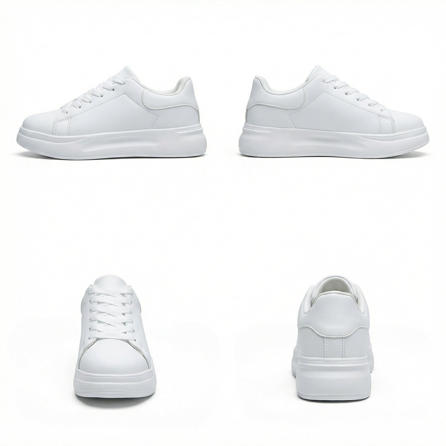 Zapatillas Casual Mujer Plataforma Cordones