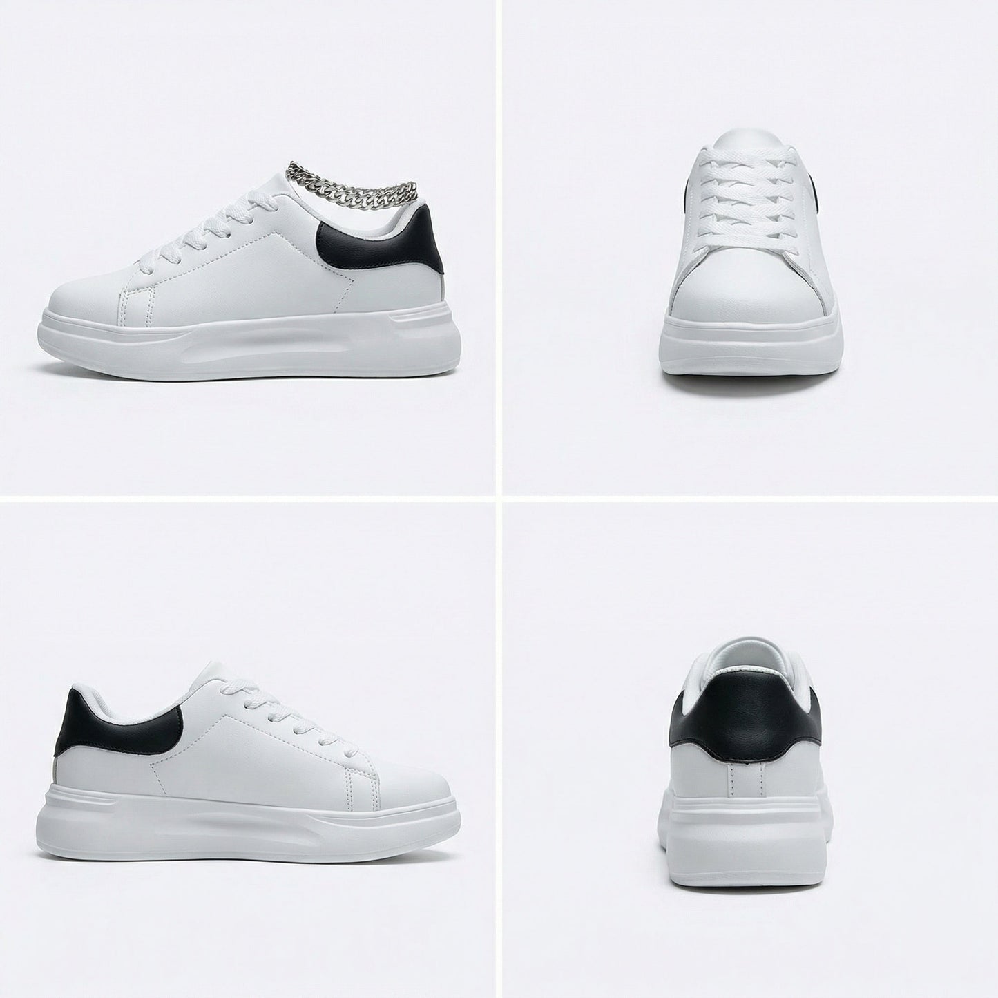 Zapatillas Casual Mujer Plataforma Cordones