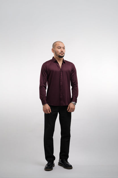 Camisa Hombre con Botones Tejido Antiarrugas