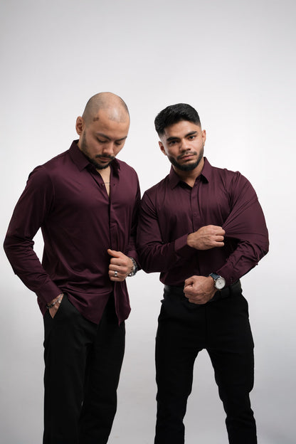 Camisa Hombre con Botones Tejido Antiarrugas