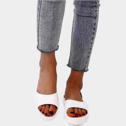 Sandalias Planas Mujer Plataforma Slingback