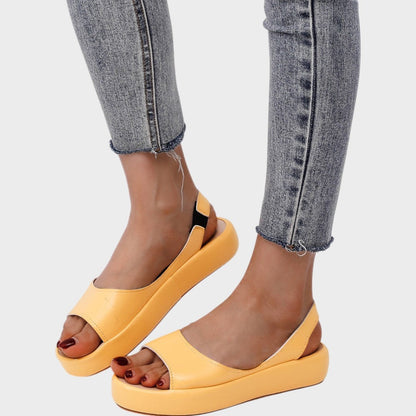 Sandalias Planas Mujer Plataforma Slingback