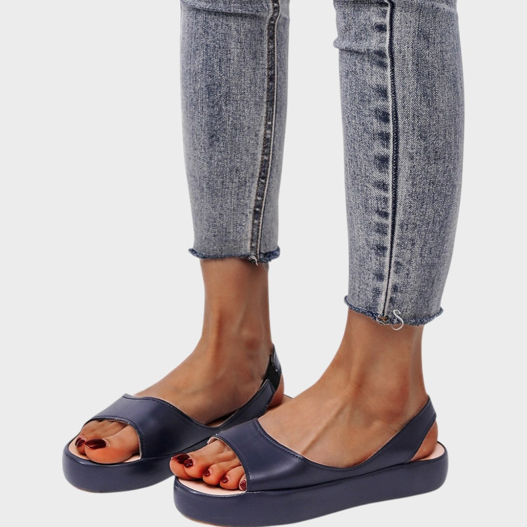 Sandalias Planas Mujer Plataforma Slingback